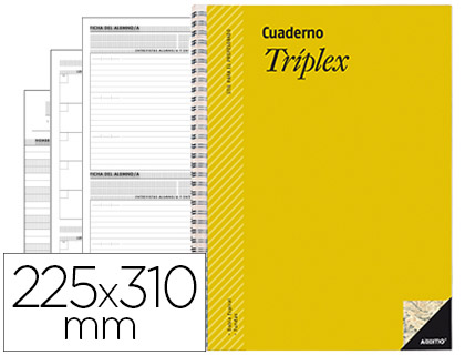 Bloc Tríplex Additio 22,5x31cm.